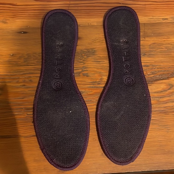 Rothy's The Flat Blackberry Captoe Ombre Striped Colorblock Pattern Size 8 - Picture 5 of 7